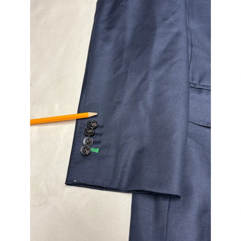 Suitsupply Navy Blue Vitale Barberis Canonico Super 110s Wool Blazer Mens US 48R